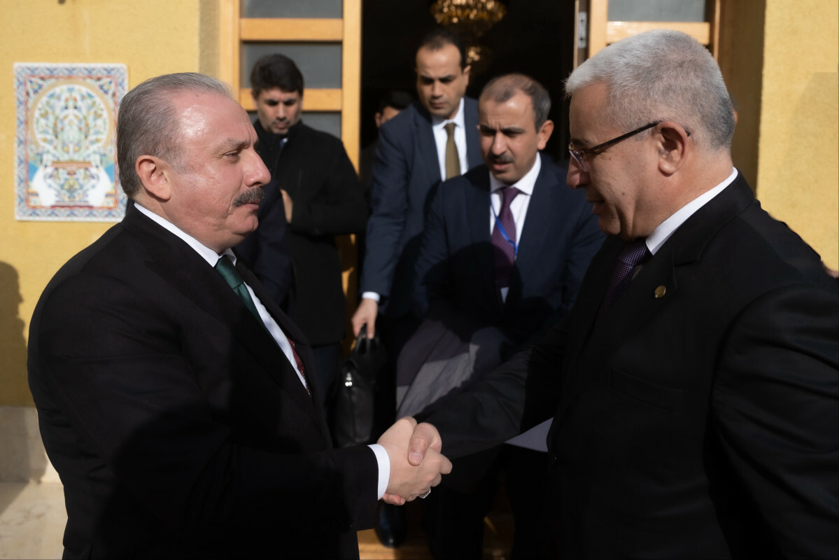 TBMM Başkanı Şentop, Cezayir Ulusal Halk Meclisi Başkanı Bugali ile görüştü.