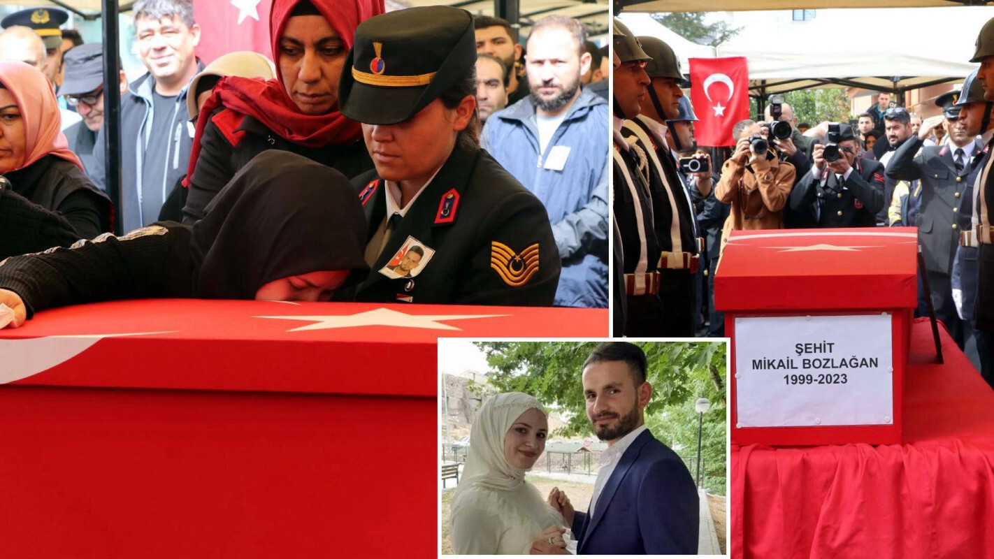PKK'lı teröristlerin şehit ettiği veteriner Mikail Bozlağan'ın cenaze töreni