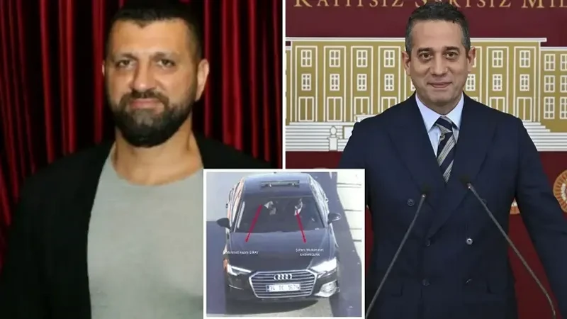 Mehmet Hazım Giray, Ali Mahir Başarır ve çakarlı araç.