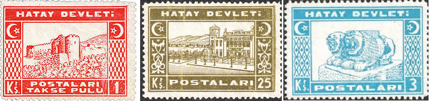 Hatay Pulu İlk etapta TC pullarını kullanan Hatay Devleti 1939 itibariyle kendi pullarını bastı.