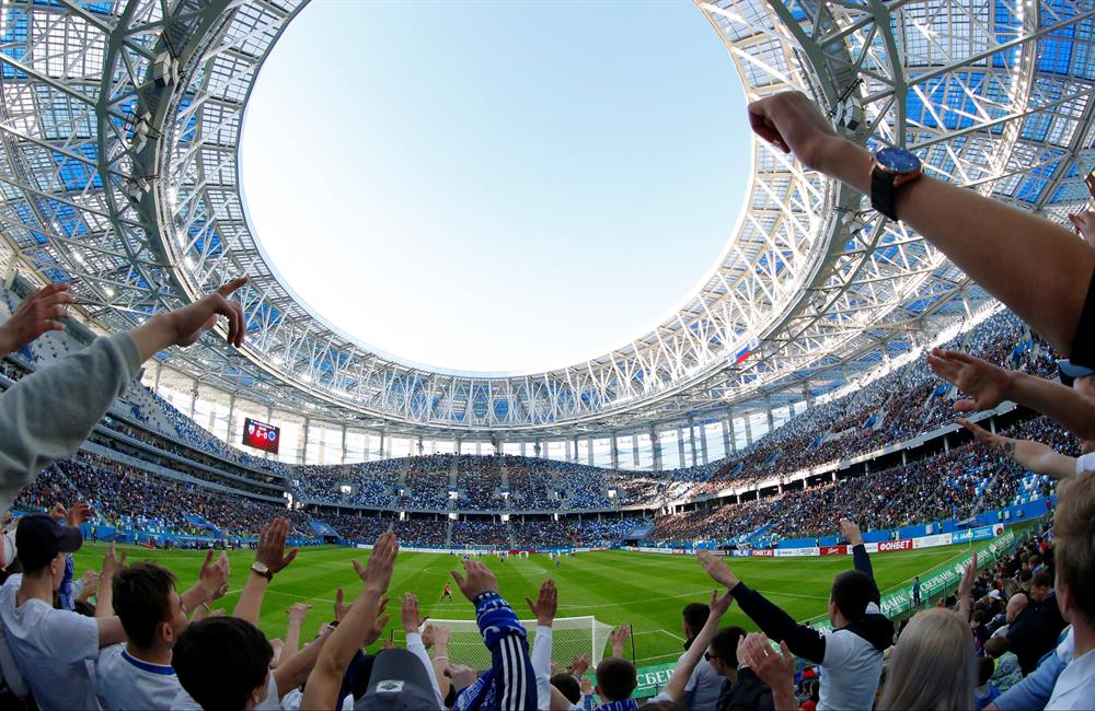 Nijniy Novgorod Stadyumu, 2018 Dünya Kupası için inşa edildi. 45 bin kapasiteli ve Avrupa'nın en büyük nehri olan Volga'nın kıyısında yer alan statta 6 maç oynanacak.