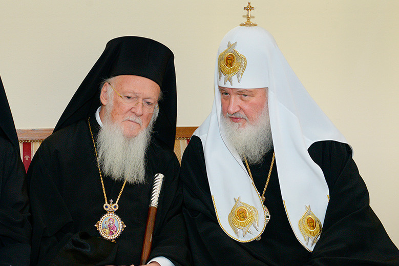 Fener Rum Patriği Bartholomeos ve Rus Ortodoks Kilisesi Patriği Kirill