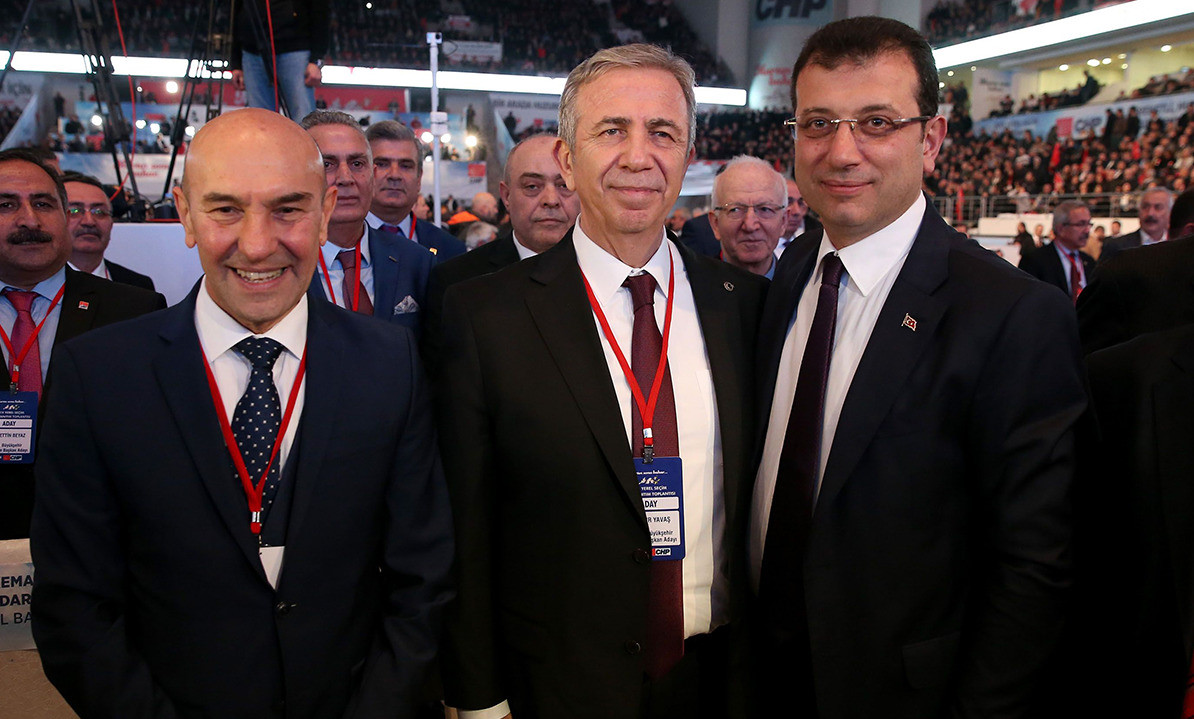 CHP'nin 3 büyükşehirdeki adayları. Tunç Soyer, Mansur Yavaş ve Ekrem İmamoğlu.