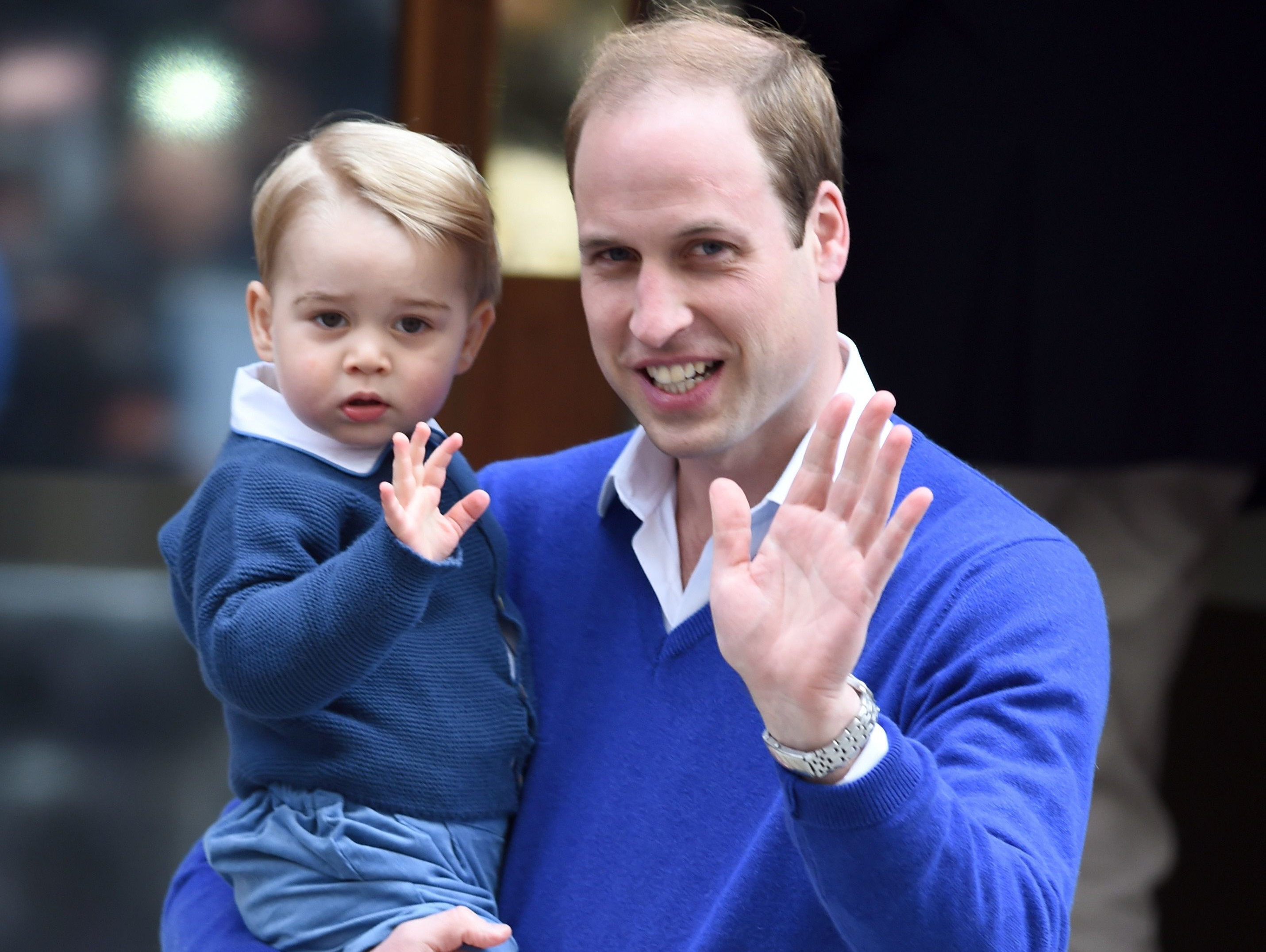 Prens William ve oğlu Prens George.