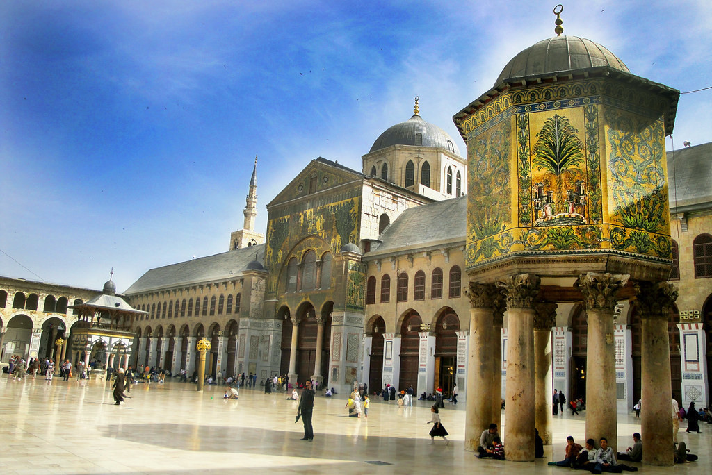 Suriye'nin başkenti Şam'daki Emevi Camii'nin savaştan önceki hali.