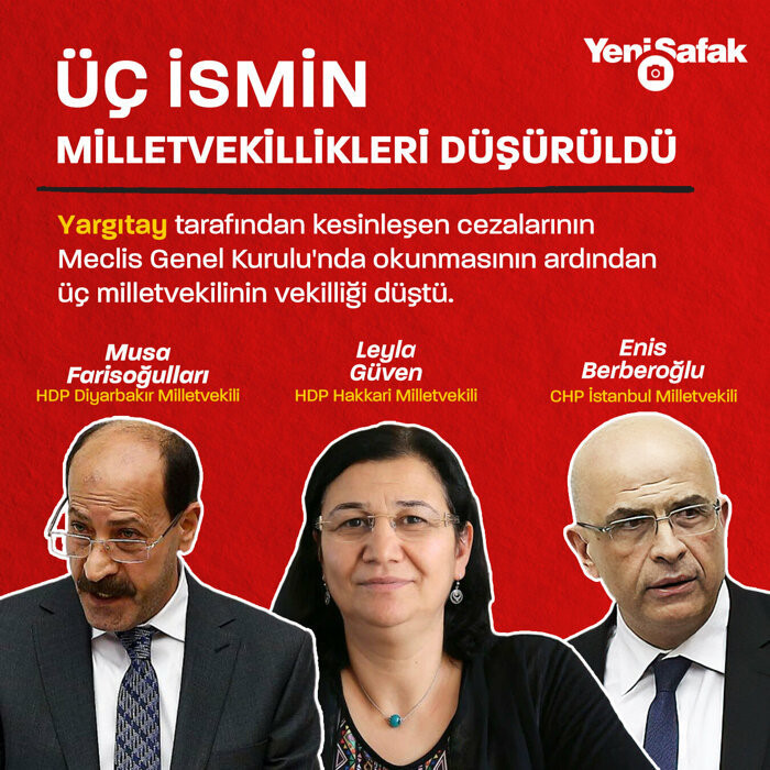 Milletvekilliği düşürülen HDP'li Leyla Güven ve Musa Farisoğulları tutuklandı: CHP'li Enis Berberoğlu gözaltına alındı