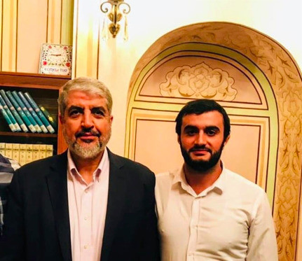 Hamas'ın Siyasi Büro Şefi Halid Meşal ve Mehmet Özek.