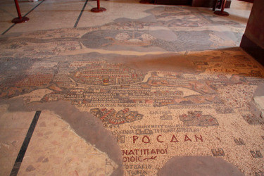 Medeba şehri mozaikleri.
