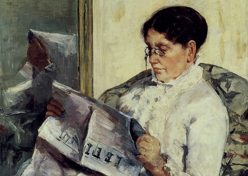 Reading “Le Figaro” (Madam Cassatt ‘Le Figaro’ Okurken), 1878 Özel Koleksiyon