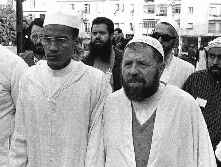 Abbasi Medeni ve yardımcısı Ali Belhac (solda)n