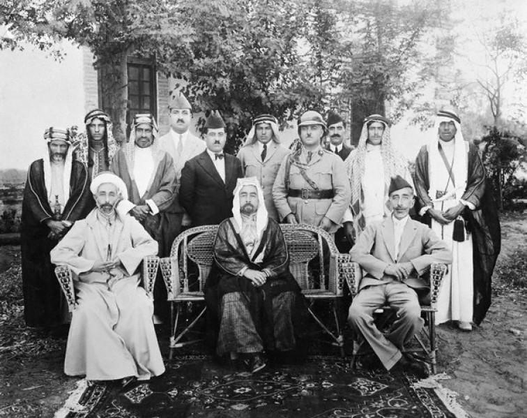 Şerif Hüseyin'in oğulları: Ali, Abdullah ve Faysal, 1920'lerin ortaları.