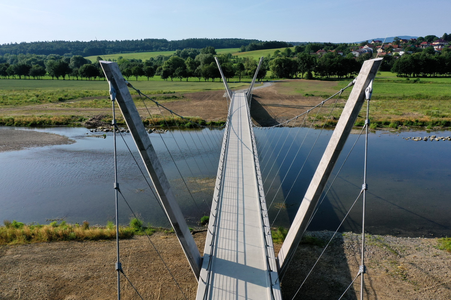 Becva River Bridge. 